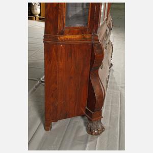 Große barocke Aufsatzvitrine