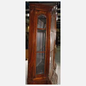 Große barocke Aufsatzvitrine