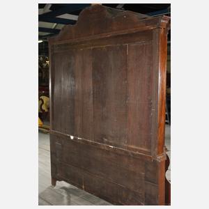 Große barocke Aufsatzvitrine