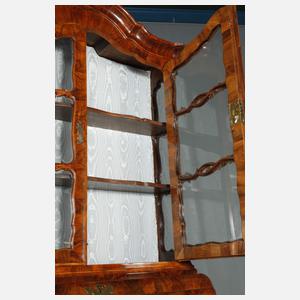 Feiner Vitrinenschreibschrank