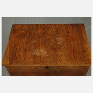 Kleiner Lyra-Nähtisch Biedermeier