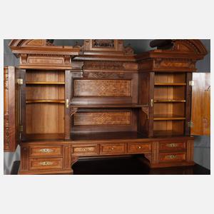 Prächtiger Aufsatzschreibtisch Historismus