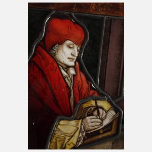 Glasbild Erasmus nach Dürer