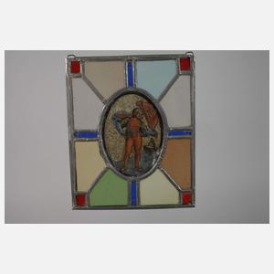 Zwei Glasscheiben Historismus