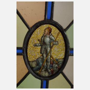 Zwei Glasscheiben Historismus