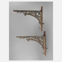 Paar prächtige Wandkonsolen Gusseisen111