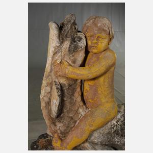 Brunnenfigur aus Schlossanlage