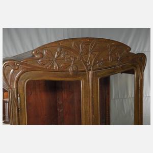 Große Jugendstil-Vitrine