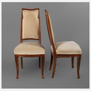 Louis Majorelle Paar Stühle