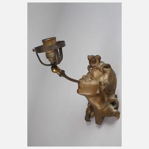 Figürliche Wandlampe Jugendstil