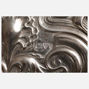 Silber Jugendstil-Handspiegel England