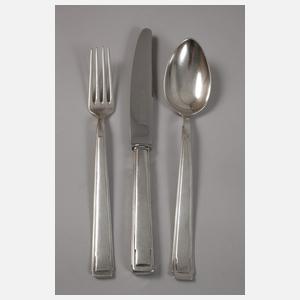 Dreiteiliges Menübesteck Joseph Maria Olbrich