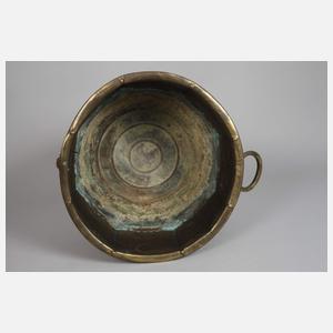 Großer Pflanzkübel Messing