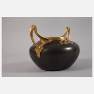 Jugendstilvase mit Metallmontierung