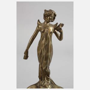 Figürliches Tintenfass Jugendstil