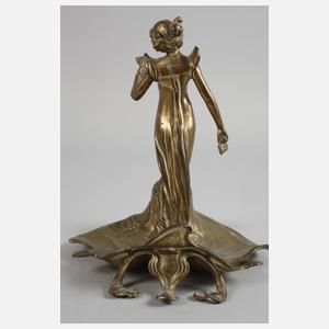 Figürliches Tintenfass Jugendstil
