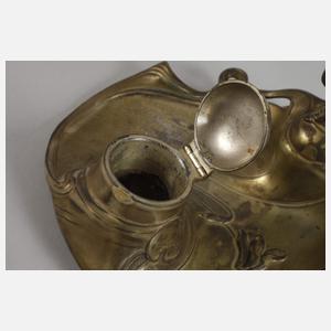 Figürliches Tintenfass Jugendstil