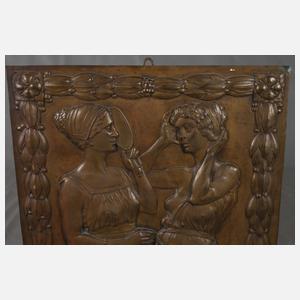 Großes Relieftafel Jugendstil