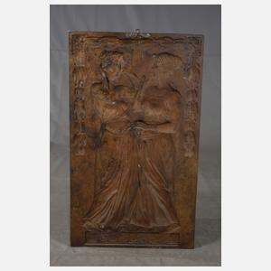 Großes Relieftafel Jugendstil