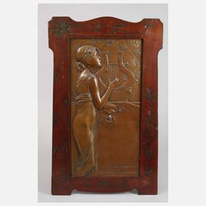 Paar Wandreliefs Jugendstil