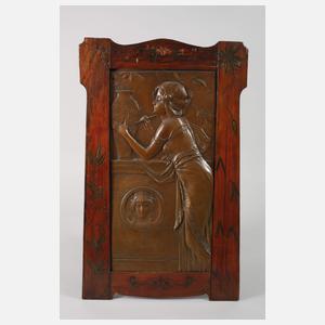 Paar Wandreliefs Jugendstil