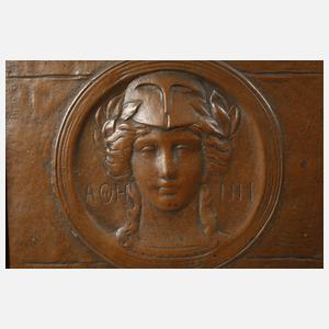 Paar Wandreliefs Jugendstil