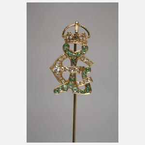 Krawattennadel Monogramm Großherzog Ernst Ludwig