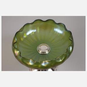 Kralik Tafelaufsatz Silber mit Glasmontierung