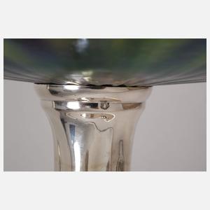 Kralik Tafelaufsatz Silber mit Glasmontierung