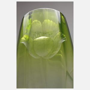 Moser Karlsbad Vase "Chromin innen"