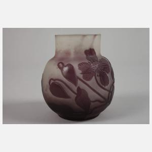 Émile Gallé Ätzglasvase