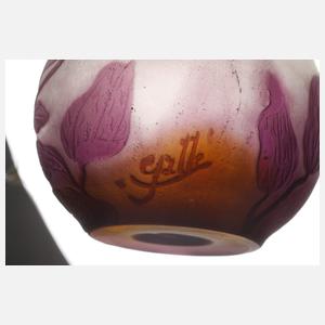 Émile Gallé Ätzglasvase