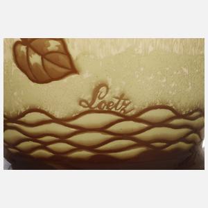 Loetz Wwe. große Ätzglasvase