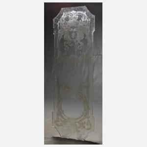 Glasscheibe Jugendstil