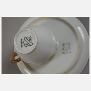 Böhmen Mokkatasse Jugendstil