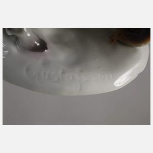 Goebel Faun mit Eichhörnchen und Rabe