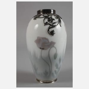 Kopenhagen Vase mit Silbermontierung