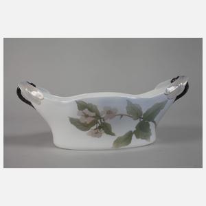 Kopenhagen Jardiniere mit Libellengriffen und Brombeerdekor