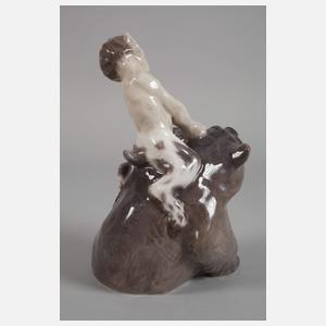 Kopenhagen "Faun, einen Bär neckend"