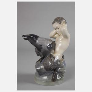 Kopenhagen Faun mit Krähe