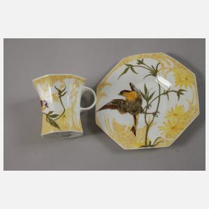 Rozenburg Mokkatasse Vogeldekor