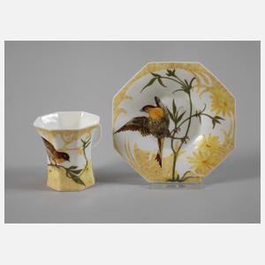 Rozenburg Mokkatasse Vogeldekor