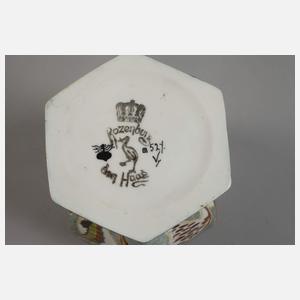 Rozenburg Deckelvase Seepferdchendekor