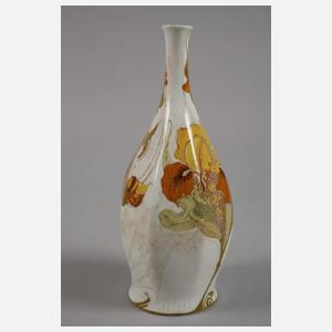 Rozenburg kleine Enghalsvase Irisdekor