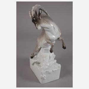 Volkstedt-Rudolstadt "Steinbock mit Echse"