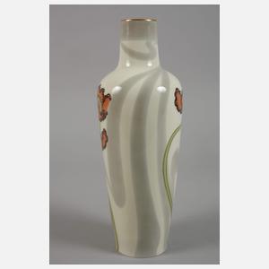 Ernst Wahliss Wien Jugendstilvase Anemonendekor