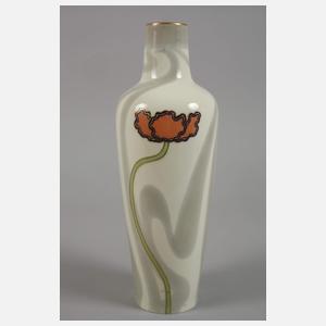 Ernst Wahliss Wien Jugendstilvase Anemonendekor