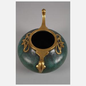 Jugendstilvase mit Metallmontierung