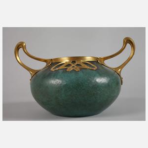 Jugendstilvase mit Metallmontierung