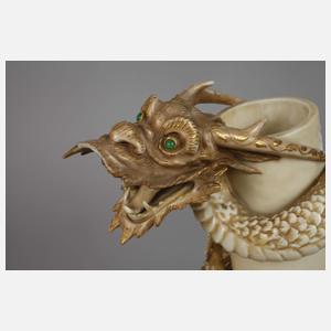 Royal Worchester Vase mit Drachen